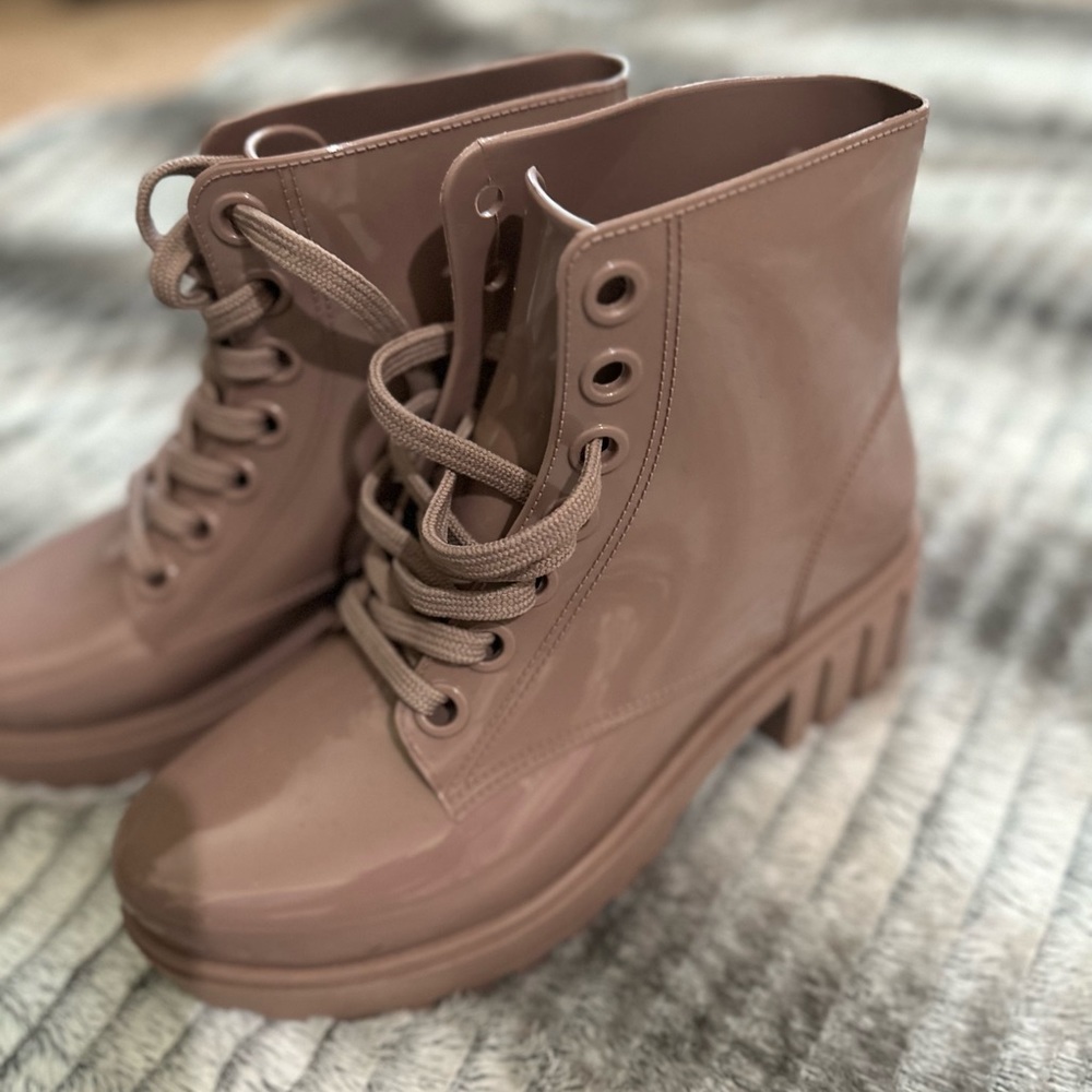 Gianni Bini New Without Tags Lace Up Rain Boot